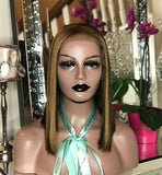 Caramel Machiatto Money Piece Bob Wig