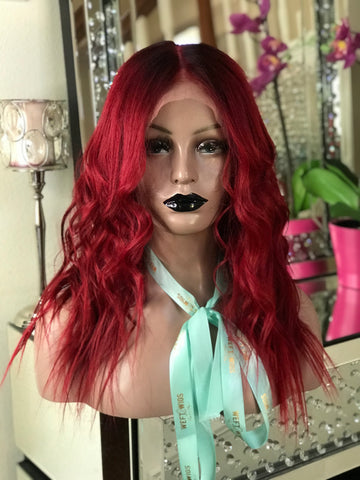 Ruby Red Wig