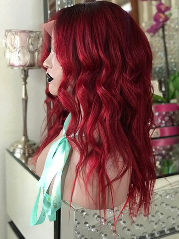 Ruby Red Wig