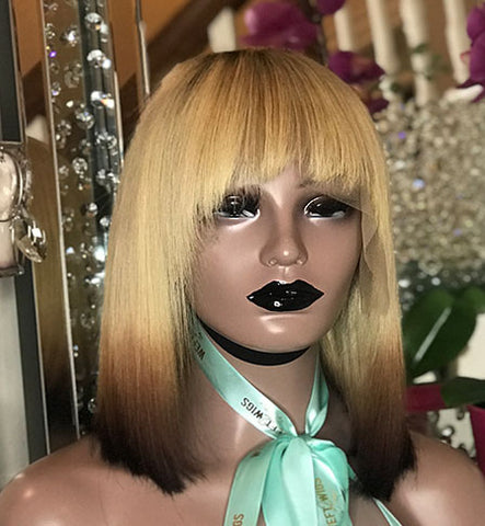 Smokey Latte Blonde Brown Bob